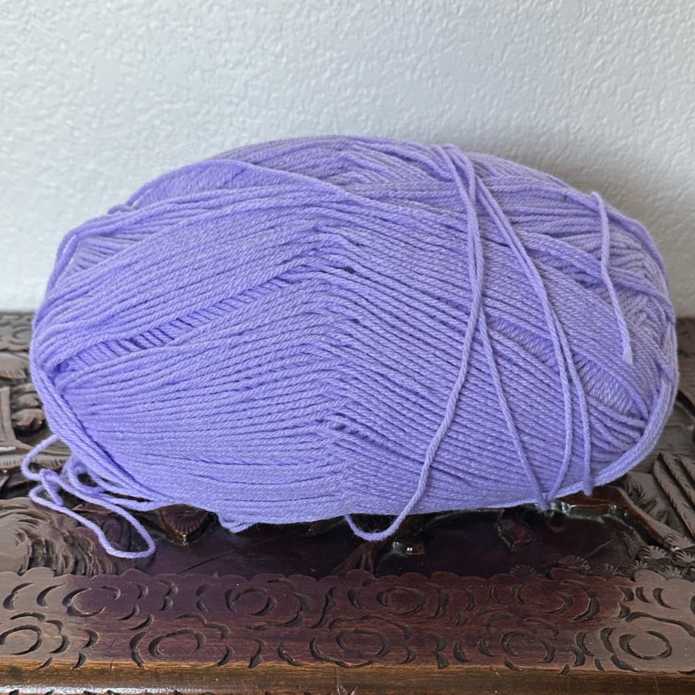 Purple Yarn Skein - Soft Acrylic Knit Supply Lion Brand Yarn pound of Love